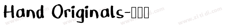 Hand Originals字体转换